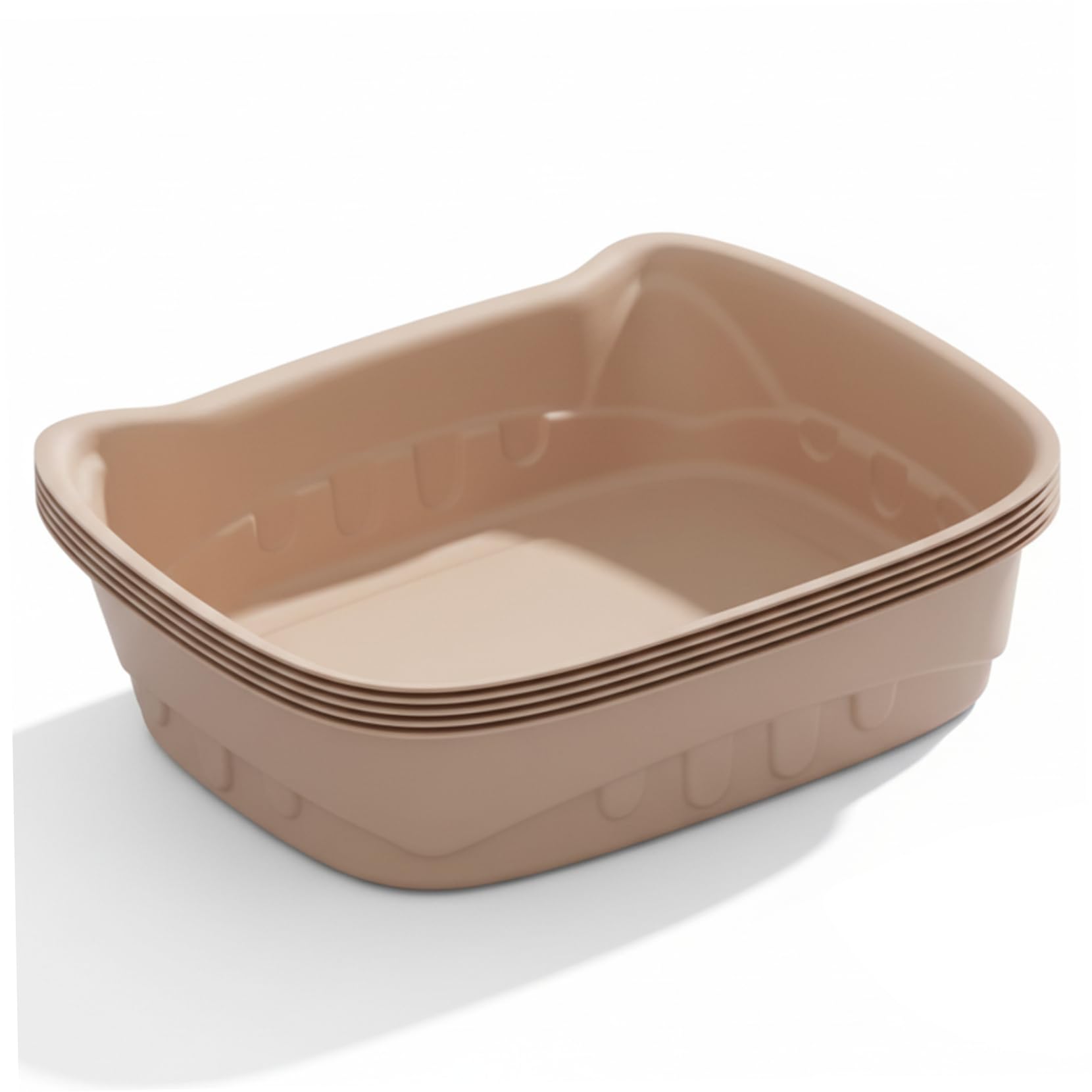 Bac à litière jetable pour chats étanche et portable en pâte écologique x5