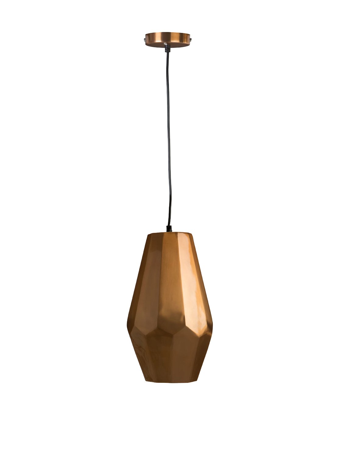 Interiors By Premier Aluminium Small Pendant Ceiling Light - Copper
