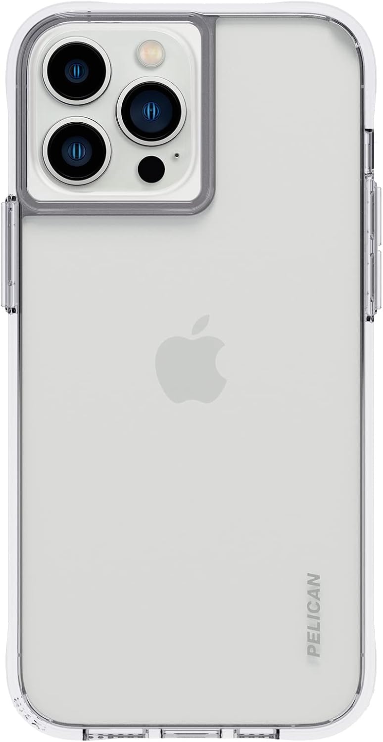Pelican Adventure Series - iPhone 13 Pro Max Case [10ft Military Grade Drop Protection] [Wireless Charging Comaptible] Anti-Yellowing & Heavy-Duty Case Cover for iPhone 13 Pro Max 6.7 Inches - Clear