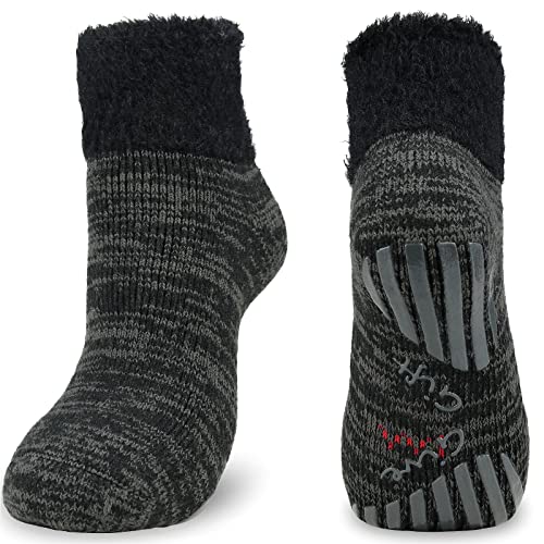 Chaussettes thermiques homme contre les pieds froids avec semelle anti-glisse - 3