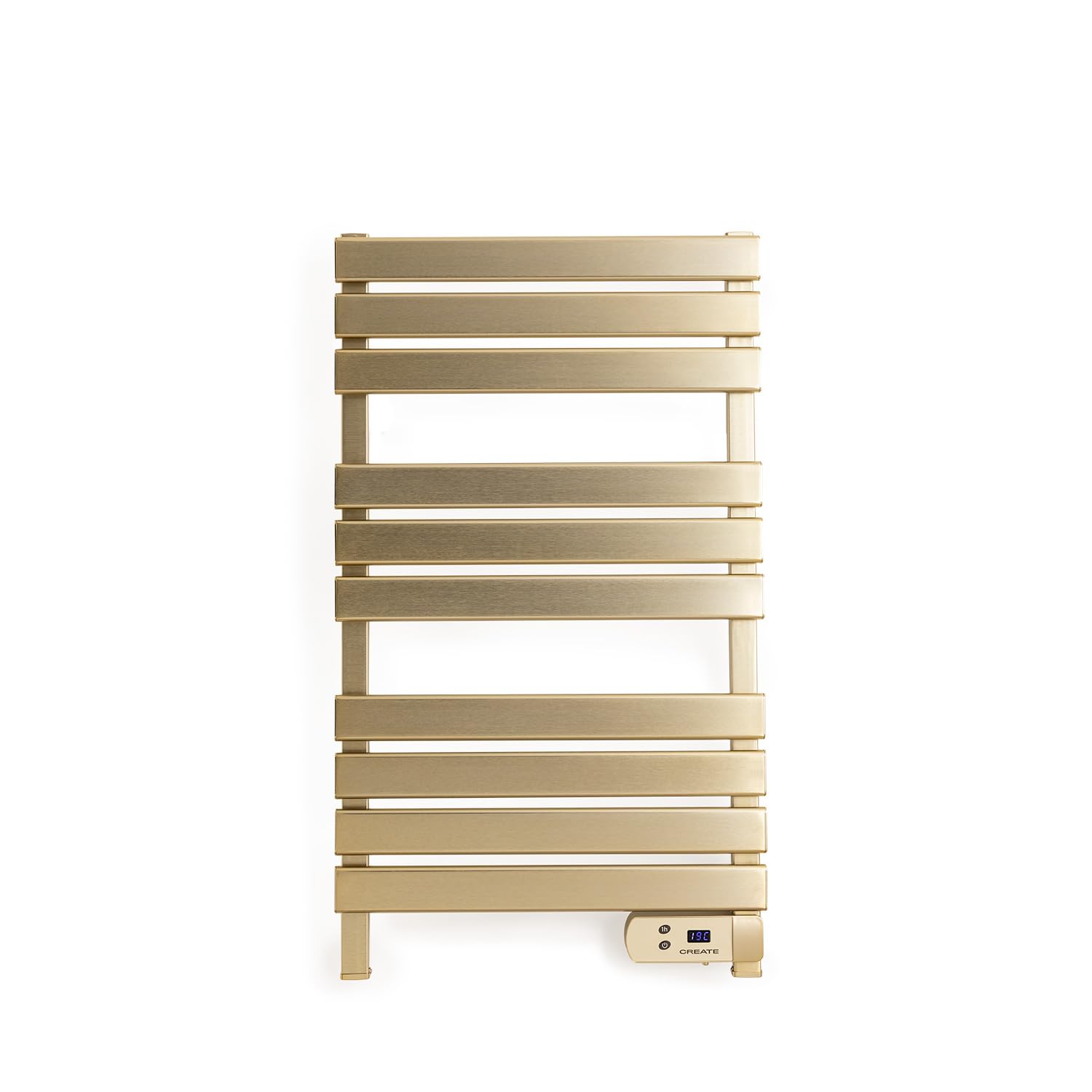 CREATE / Warm Towel 500 W/Radiatore Elettrico da Bagno Oro, 96,9 x 55 x 5 cm, termostato, Basso consumo
