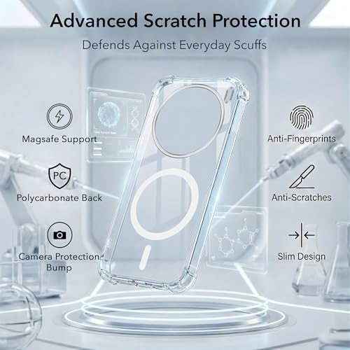 Image of Jkobi Shockproof Crystal-Clear Back Cover for Vivo X200T (Magsafe Wireless Support | Drop & Camera Protection | Hard Polycarbonate)