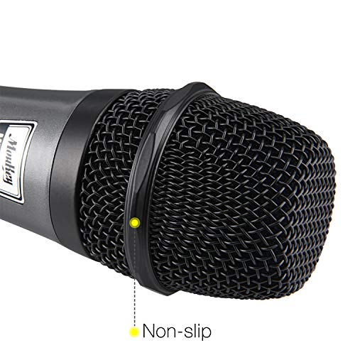 Moukey Dynamisches Mikrofon, Metall Karaoke Handmikrofon MWm-5 mit 4M/13ft XLR-Kabel für Karaoke, PA-Lautsprecher, Amp… - Image 5