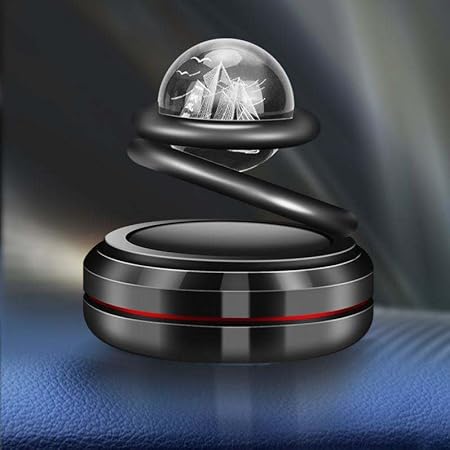 YOURKARTS.COM car solar metal ring perfume (black)