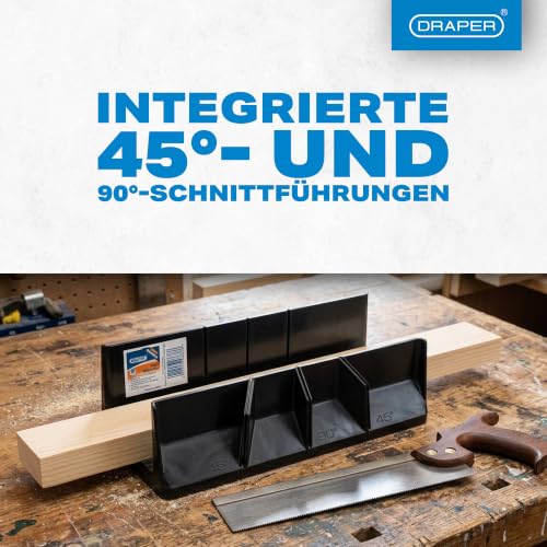 Foto von Draper Tools Maxi-Gehrungsbox 45° & 90°, 322 x 102 x 100 mm