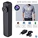 NK Cámara espía para Camisa/Chaqueta Mini Videocámara Espía Oculta, 720x480 Cámara de Vigilancia Portátil, Cámara de Seguridad Micro - 8GB Integrados Vídeo/Foto - Color Negro