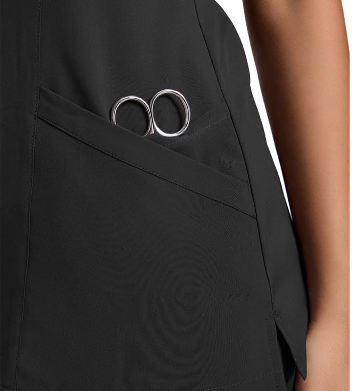 Scrubs Top for Women, Moisture-Wicking Stretch Scrub Shirts with 5 Pockets - Image 5