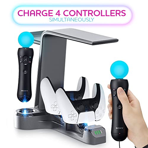 Skywin VR Charging Stand - PSVR Charging Stand to Showcase, Display, and Charge your PS5 VR (PS5 Con