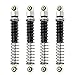 RZXYLRC 4PCS 51mm Shocks Damping Shock Absorber Damper for 1/24 Axial SCX24 AXI90081 AX24 RC Crawler Car Upgrade Part (Silver)