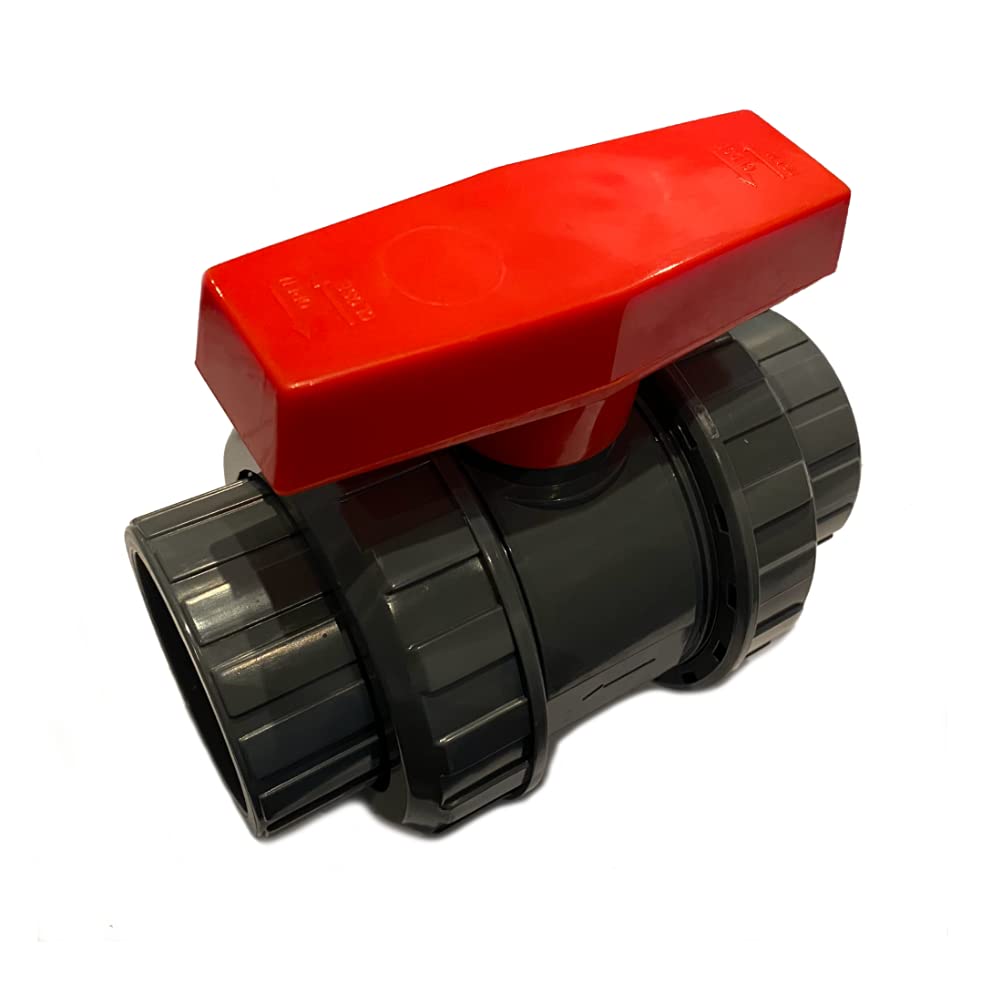 Robinet PVC 63mm pour filtration piscine et circuit d'arrosage de jardin