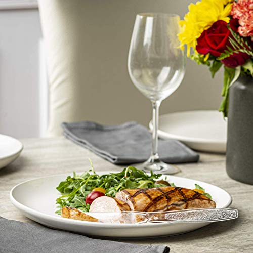 image for GUSTO Comfy Package [300 Pack] Clear Plastic Knives Heavy Duty with En