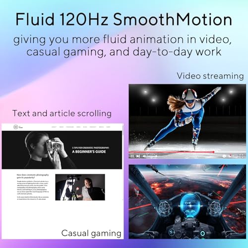 Image of ASUS 24 inch Monitor, FHD(1920x 1080), 120Hz, 1ms, Adaptive-Sync, 99% sRGB, Anti-Glare, Eye Care, VESA Mountable, HDMI, VGA, Frameless, Low Blue Light, Tilt Adjust, Black, for Office and Gaming