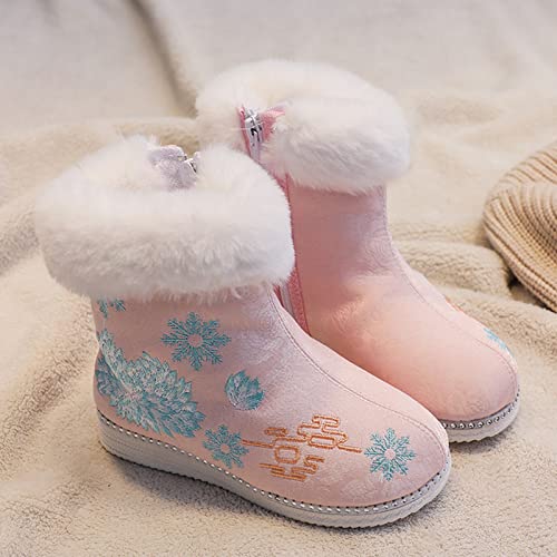 Extra Wide Snow Boots Boots Embroidered Boots National Boots Princess Cotton Boots4