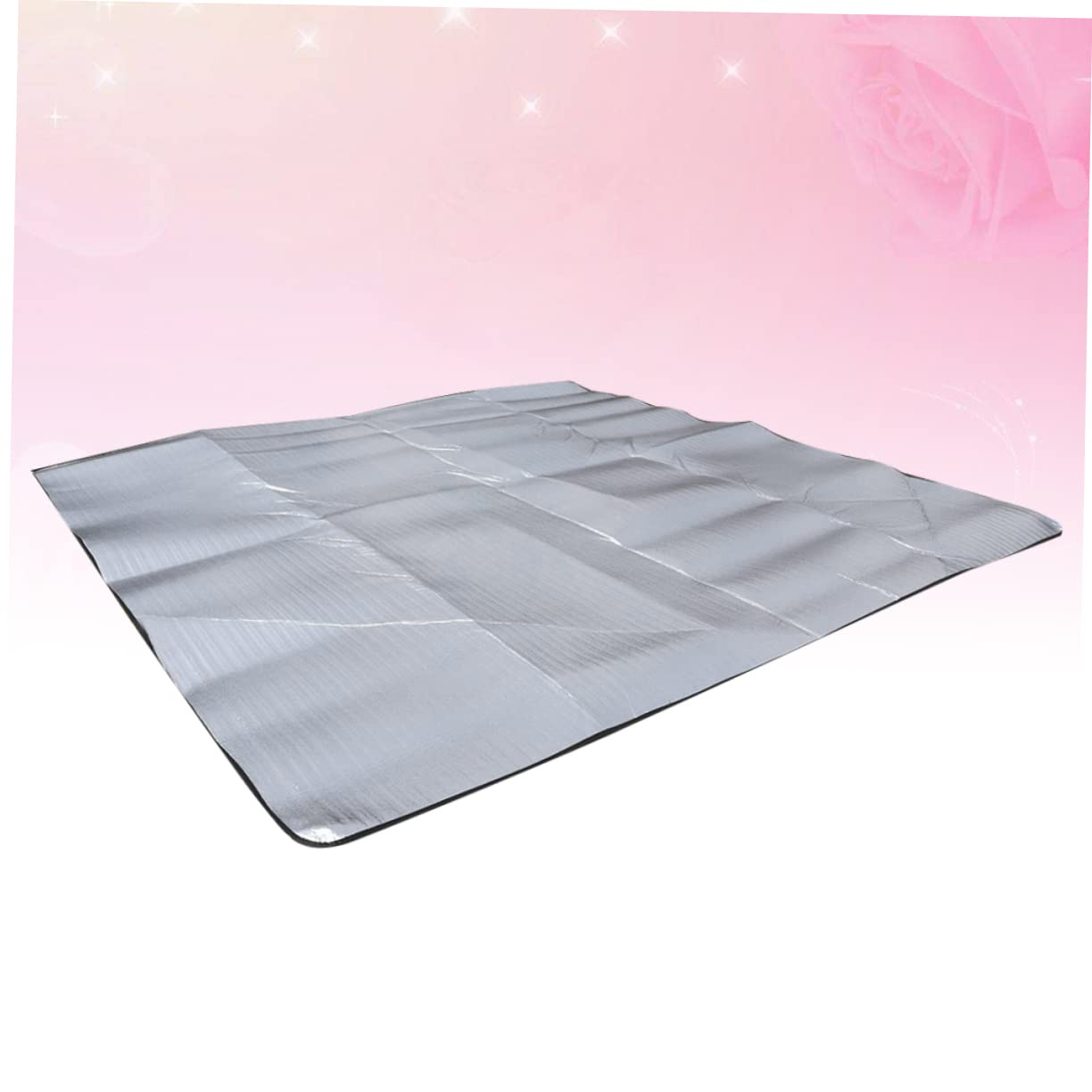 YARNOW Esterilla para Exteriores Aluminio Ligera y Plegable con Bolsa, Manta de Picnic Portátil y Cálida para Campamentos y Excursiones al Aire Libre