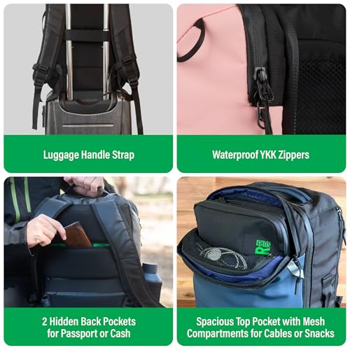 Carry On Travel Backpack Bundle | Island Hopper Travel Backpack with Toiletry Bag and Compression Packing Cube Set4