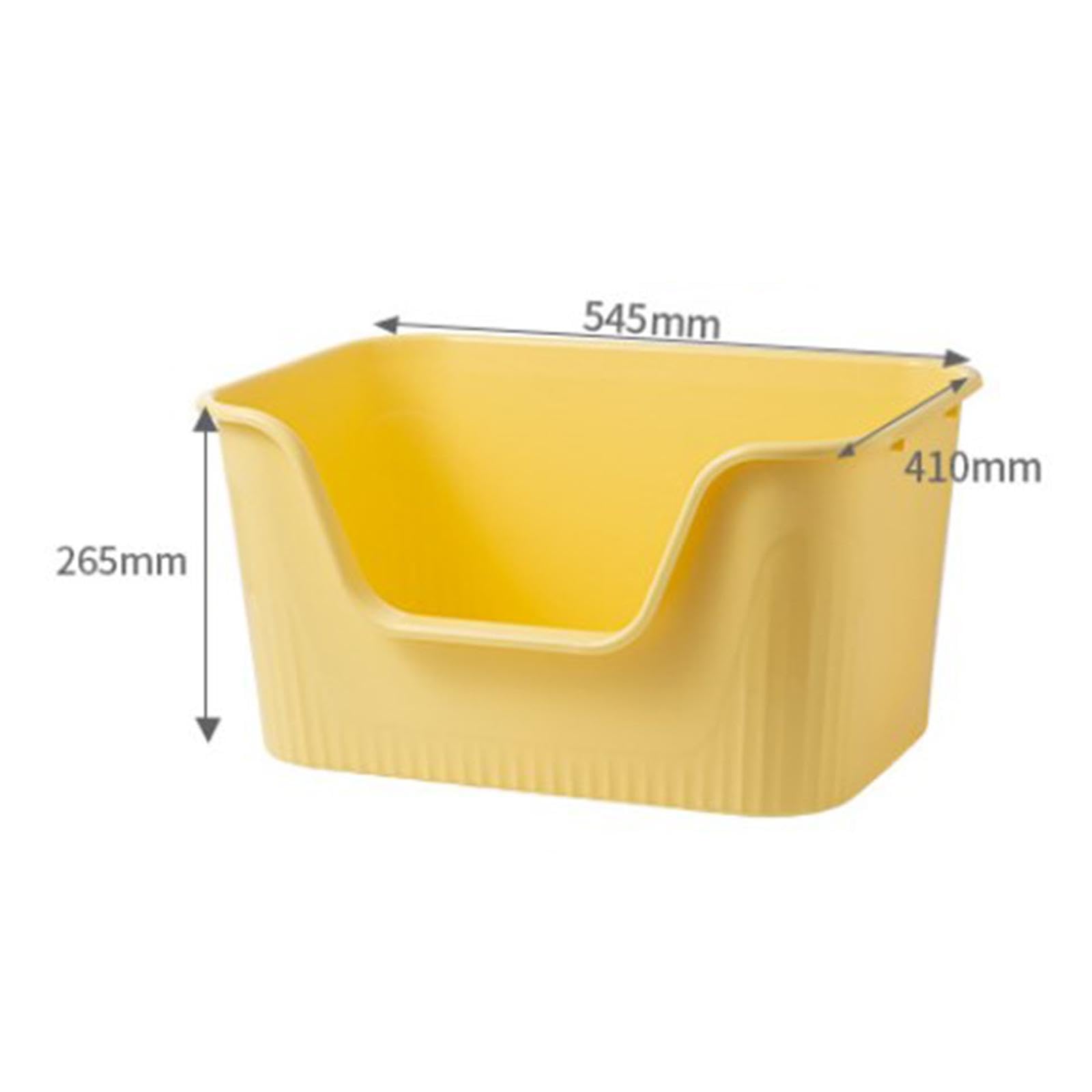 kuweta, Otwarta górna kuweta dla kota Kuweta Nieprzywierająca do przesiewania wszystkich rodzajów żwirku kotów(Yellow)