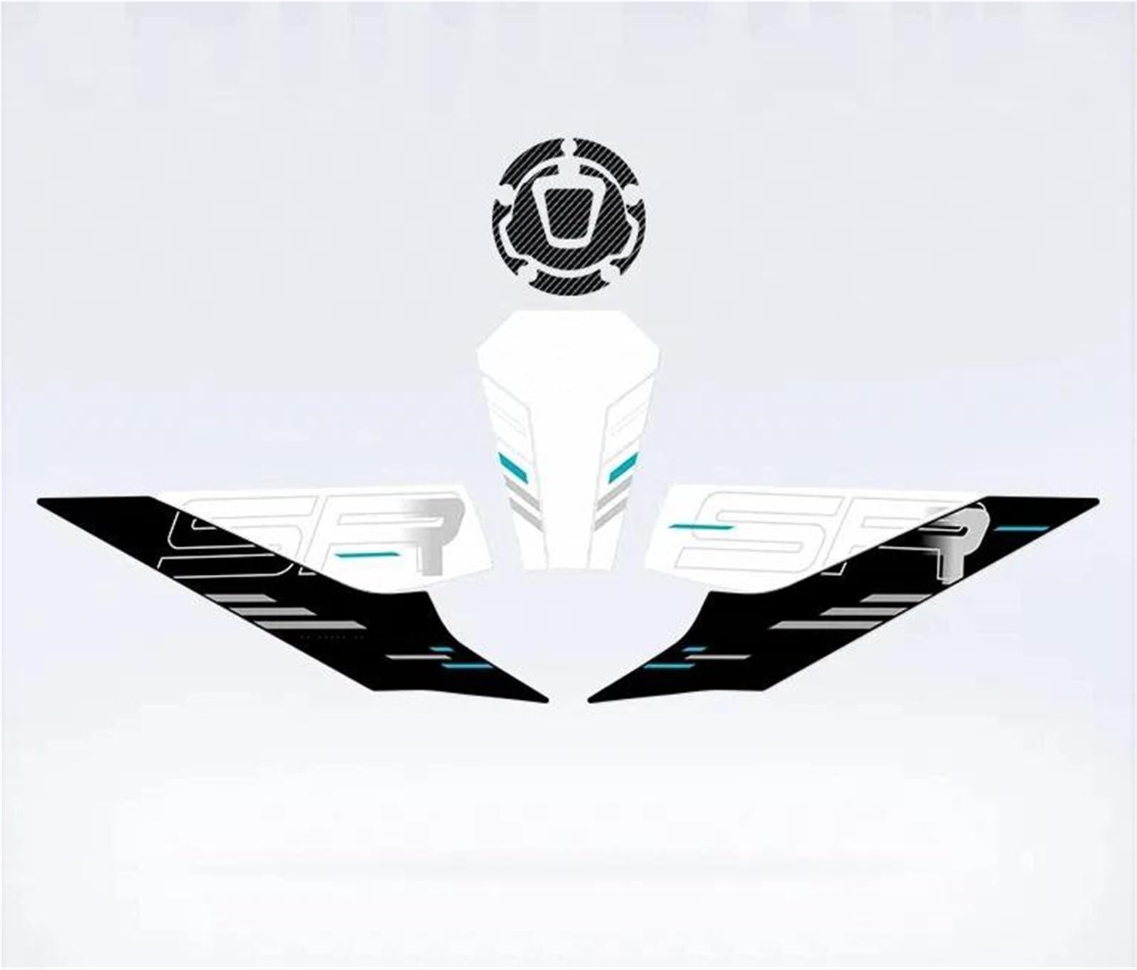 Dtsgcx Color29 For Cfmoto 675Sr-R 2024 Motorcycle Fuel Tank Kit Sticker Protector Traction Pad Decals Frosted(Color29)