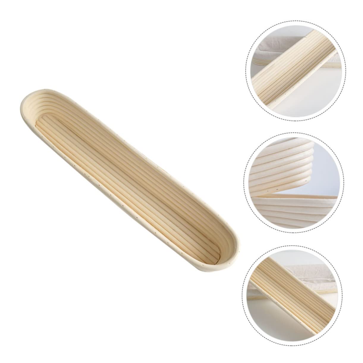 OFFSCH 1pc Dough Proofing Basket Handmade Natural Rattan Bread Basket for Optimal Crust Baking Baking Accessory for Home Bakers and Bread Enthusiasts