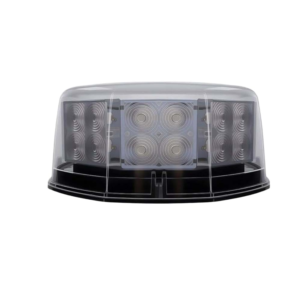 Luz estroboscópica para coche, baliza giratoria LED roja y azul, 12V, 24V, Compatible con vehículos, camiones, montacargas