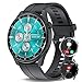 Produktbild YYKY Smartwatch Damen Herren 1,45[Lange Standby-Zeit] Fitness Tracker Anrufannahme/Anrufannahme/Smartwatch mit Blutzuckermesser/Sprachassistent,blutzucker Watch,IP68 Smartwatch für Android iOS