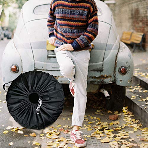 FAVOMOTO 4 Peças de Pano Oxford para Pneus de Borracha Protetora Contra Poeira da Roda Sobressalente