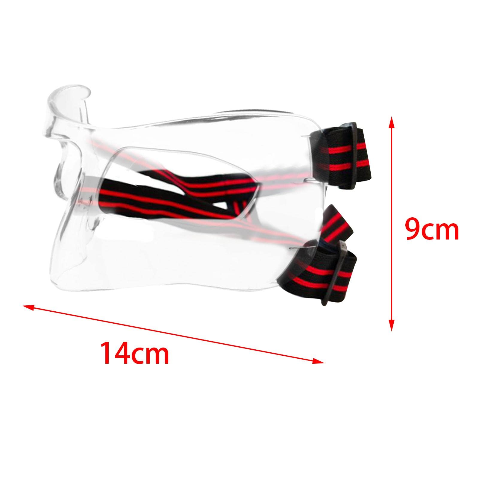 Milageto Protector Nasal Máscara de Rostro Deportivo Facial Respirable para Lesiones de Fútbol Béisbol Voleibol con Correa Regulable Adecuada para Niños