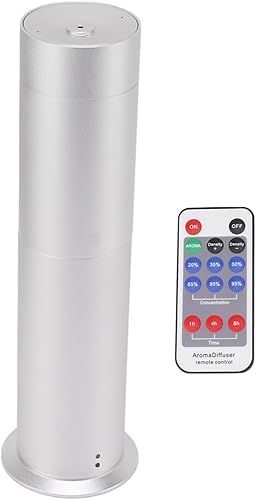 ViaGasaFamido Essential Oil Diffuser, 100 to 240V Scent Air Machine Aluminum Alloy and ABS with Remote Control for Office (US Plug 100240V)
