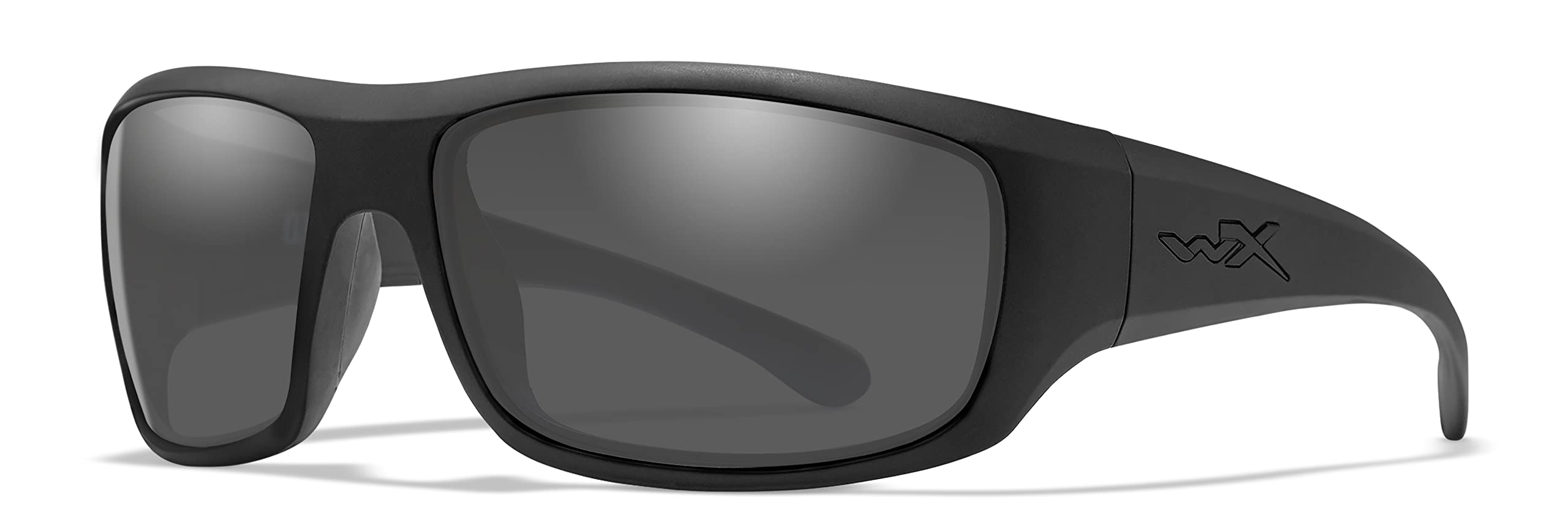 Wiley XWX Omega Sunglasses, Safety Glasses for Men and Women, UV Eye Protection for Shooting, Fishing, Biking, and Extreme Sports, Matte Black Frames, Tinted Lenses