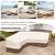 okcool Outdoor Sectional Cover,V Shaped Patio Furniture Covers for 5-Seater Outdoor Sectional Furniture Couch 85"(85''L) x 33.5''D x 31''H, Beige & Brown