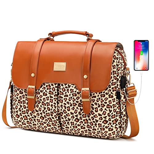 Stuery Laptop Bag For Women, 15.6 Inch Messenger Bag With Rfid Pocket, Cute Girly Computer Bag Briefcase Sleeve Laptop Case, Carrying Work Bag For Business Office Travel School #TOP2