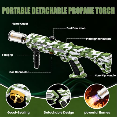 Image of Powerful Propane Torch Gun with Adjustable Flame