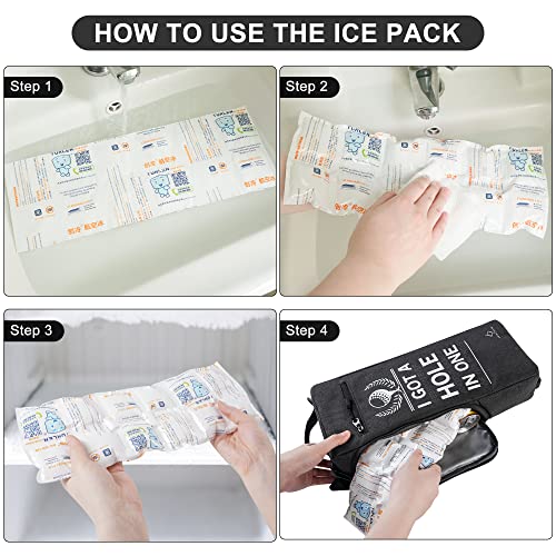 Golf Bag Cooler With Ice Pack, Golf Cooler Bag, Golf Beer Sleeve, Soft Golf Cart Cooler Bag, Holds 6 Beer Cans Or 2 Bottles Of Wine, Gift For Golf Lovers #TOP3