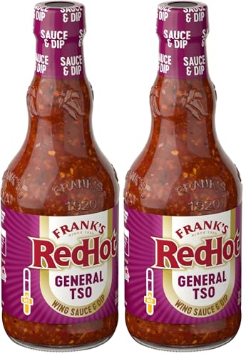 Image of Frank's RedHot Wings Sauce, General Tso, Dipping Sauce, For Chicken, Shrimp, Stir-Fry, Noodles, and More, 12 fl oz (Pack of 2)