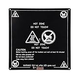 3D Printer Hot Bed, 12V 220 X 220 X 3mm MK3 Aluminum Hot Plate Heated Bed for 3D Printer