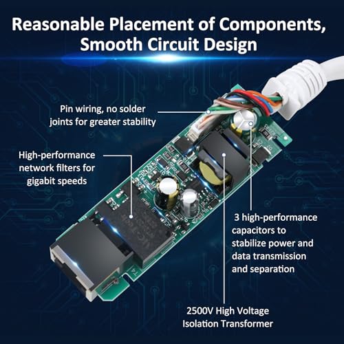 Network 2-Pack Gigabit PoE++ Extender & DC Barrel Plug PoE Splitter - Expande a 1 dispositivo no PoE (Cámaras IP, APs, Control de acceso, Teléfonos VoIP) miniatura 3