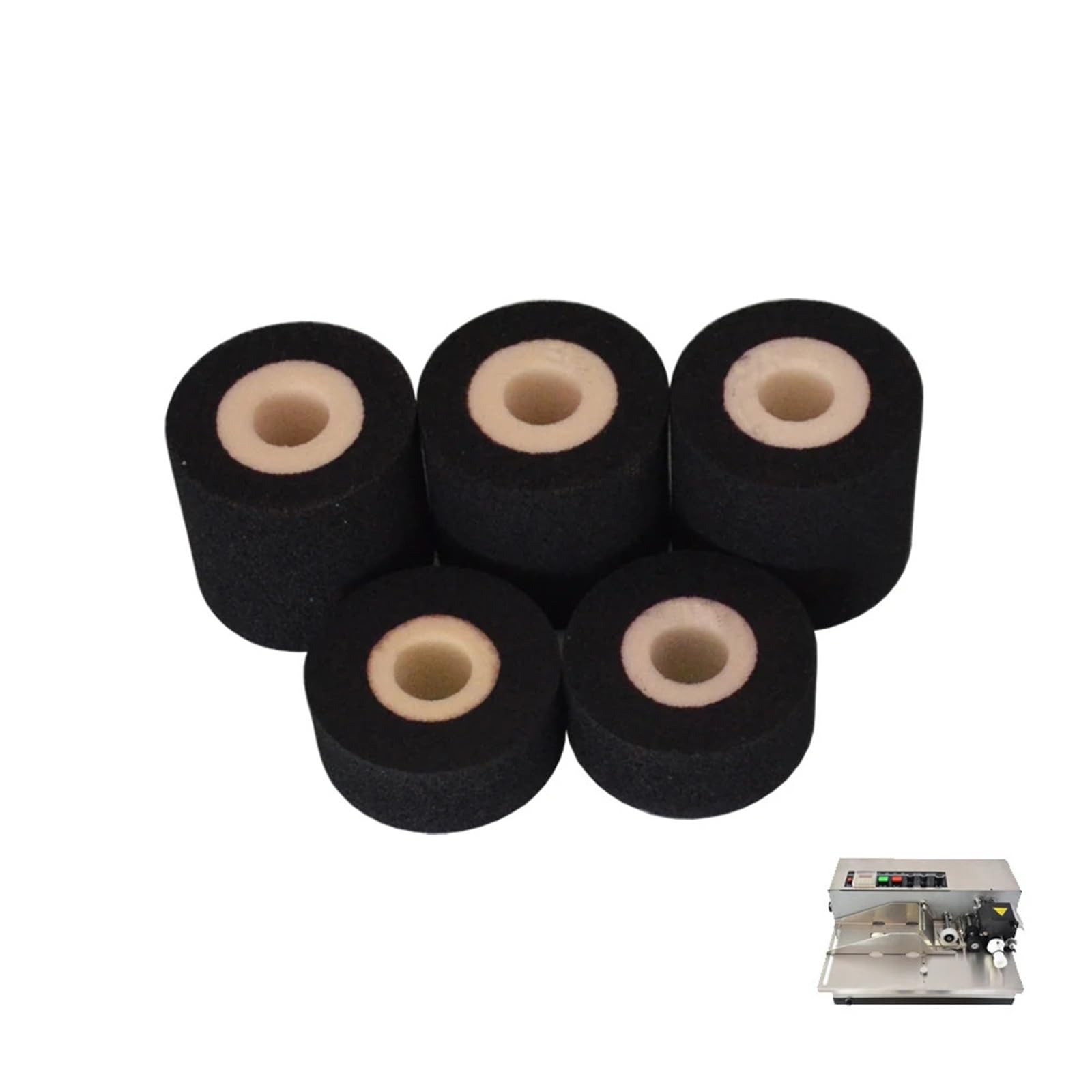 Hurtowa rolka z gorącym tuszem 36 * 32 do maszyny kodującej i uszczelniającej 36 * 16 mm(Wit,40mmx40mm 13pcs)