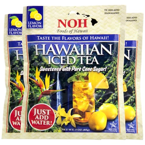 NOH Hawaiian Iced Tea Mix, 3 oz Packet (Pack of