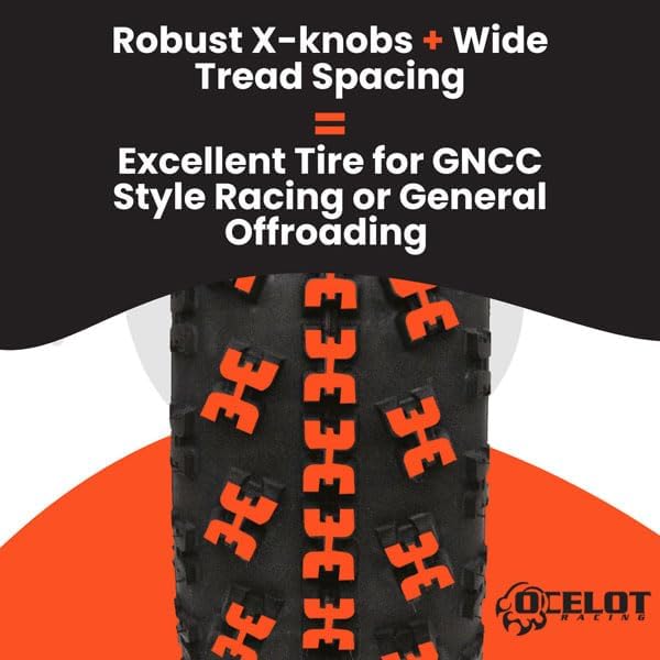 Ocelot EOS Front ATV Tire 21x7-10 – 6 Ply, Reinforced Bead, X-Knob Tread Pattern for Superior Steering, Traction & Puncture Resistance