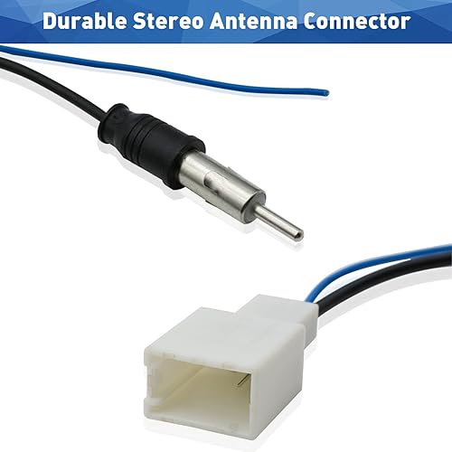 Miniatura 7 de Arnés adaptador de antena de radio de automóvil compatible con RAV4 Camry Corolla Tacoma Highlander Prius Subaru Scion Cable de cable de antena