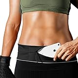 PORTHOLIC Riñonera Deportiva, Riñoneras Cinturón Running con Bolsillo Grande Capacidad y Resistente Al Sudor Adecuada Cinturón de Correr para iPhone XR/XS/X/8/7 Samsung S10/S9/S8 Mujer Hombro