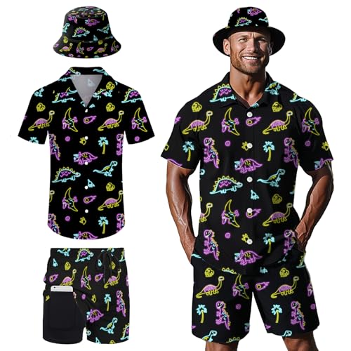 Men's Hawaiian Shirt and Short Set