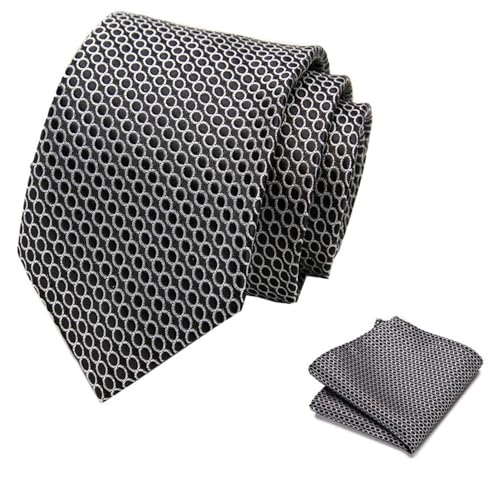 Image of Alizeal Mens 3 Pcs Long Sleeve Shirts Set | Pocket Square Necktie Perfect for Weddings Business Daily Wear