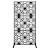Metal Privacy Screen Outdoor Privacy Screen Fence 72" H×36" W Freestanding Decorative for Patio Outdoor Privacy Panels Decorative Divider for Porch Balcony Lawn (Black-Flower)