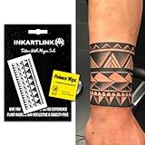 INKARTLINK Temporary tattoo, magical tattoo lasts 7-15 days, waterproof and non-reflective, exquisite packaging, unique design (Armband 9)