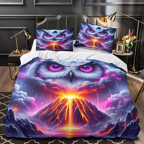 Ensemble de lit volcan en microfibre douce avec fermeture éclair - 2