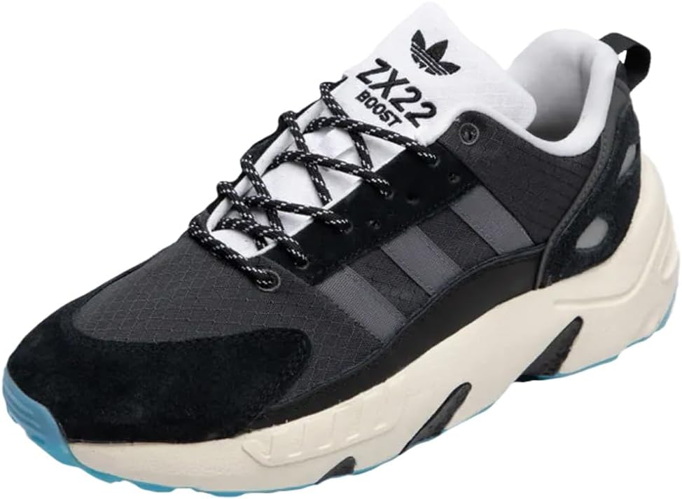 SA adidas Originals Men's ZX 22 Boost Sneaker, Black/Black
