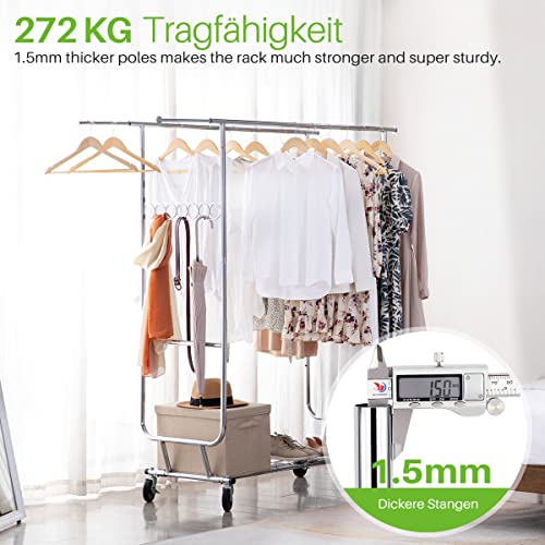 Kleiderständer Auf Rollen HOKEEPER Kleiderständer Produktbild-Vorschau 13
