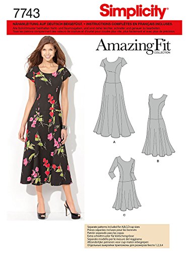 Preisvergleich Produktbild Simplicity Schnittmuster 7743.BB Kleid