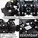 Vestapomp Air Operated Diaphragm Pump - New Version - Diaphragm Pump Air - Waste Oil AODD - Double Pneumatic Transfer (1 inch Discharge, Aluminum Body + Nitrile 40 GPM 100 PSI)