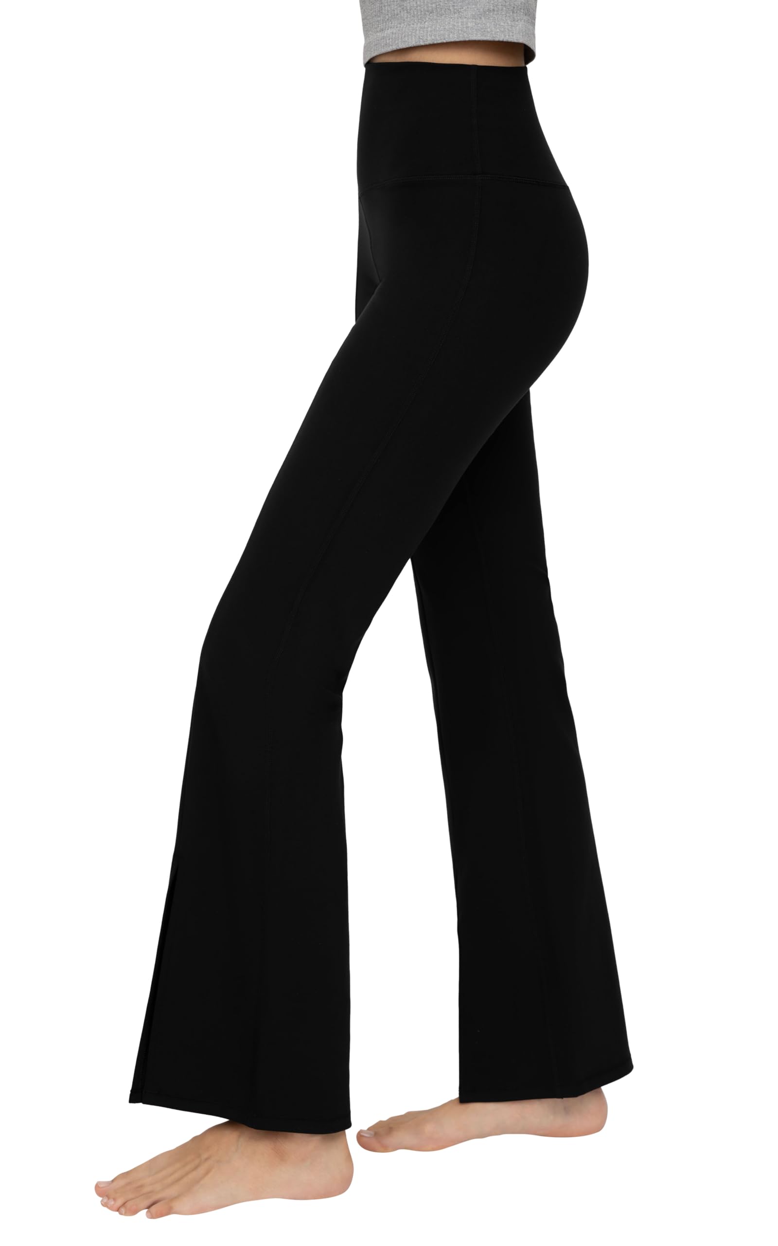 Yogalicious Womens Lux Mia High Elastic Free Waist Flare Leg Pant
